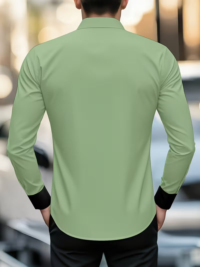 Zigmas - Elegant Long Sleeve Shirt With Button