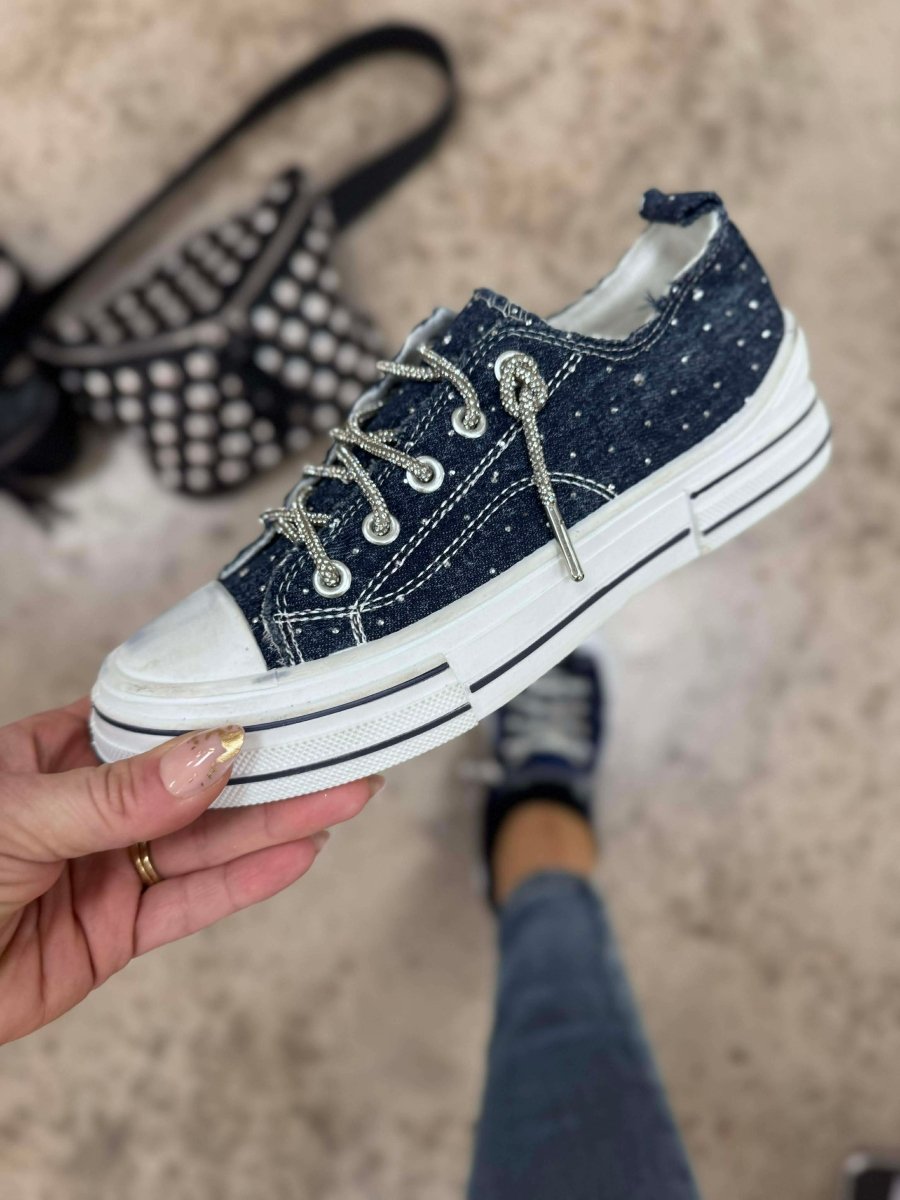 Very G Dark Blue Denim Aman Sneakers