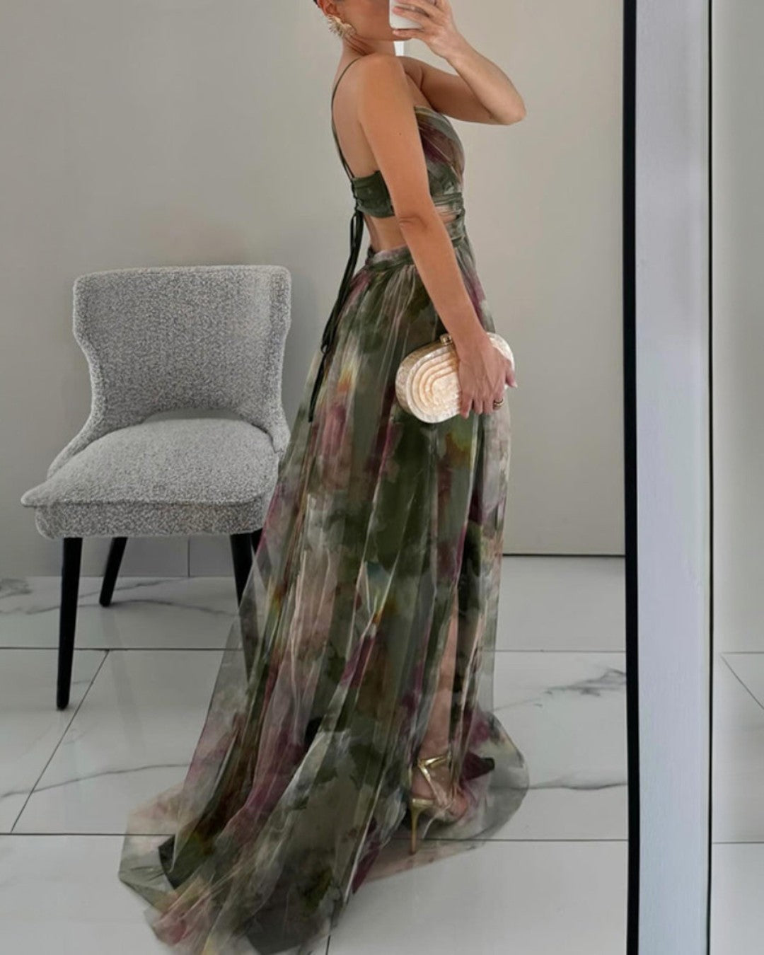 Dinushi - Elegance Floral Maxi Dress