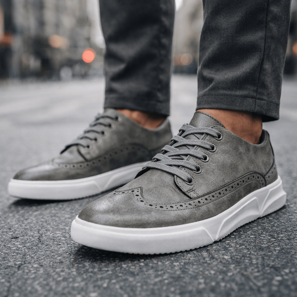 Calver Leather Brogue Sneakers