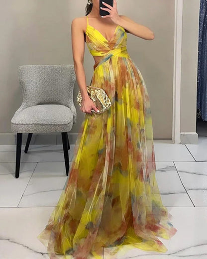 Dinushi - Elegance Floral Maxi Dress