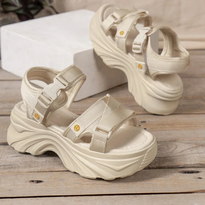 Bella Buckle Platform Sandals